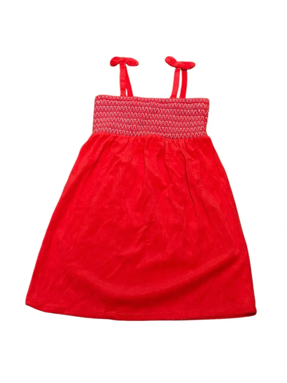 Cat & Jack Red Girls‎ Active Beach Dress with Smocked Top, Size YL, NWT